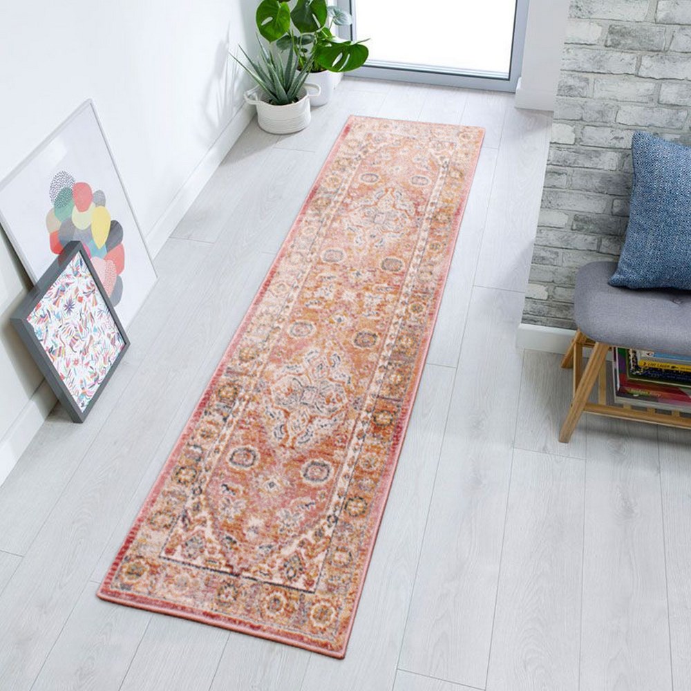 Nova 8879 Traditional Rug in Terracotta